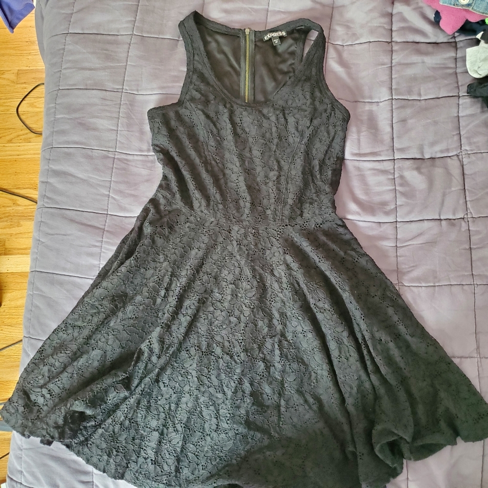 Express Fit and Flare/Skater Lace Dress